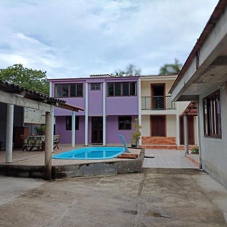 Casa Roxa Com Piscina Em Condominio Araquari Exterior foto