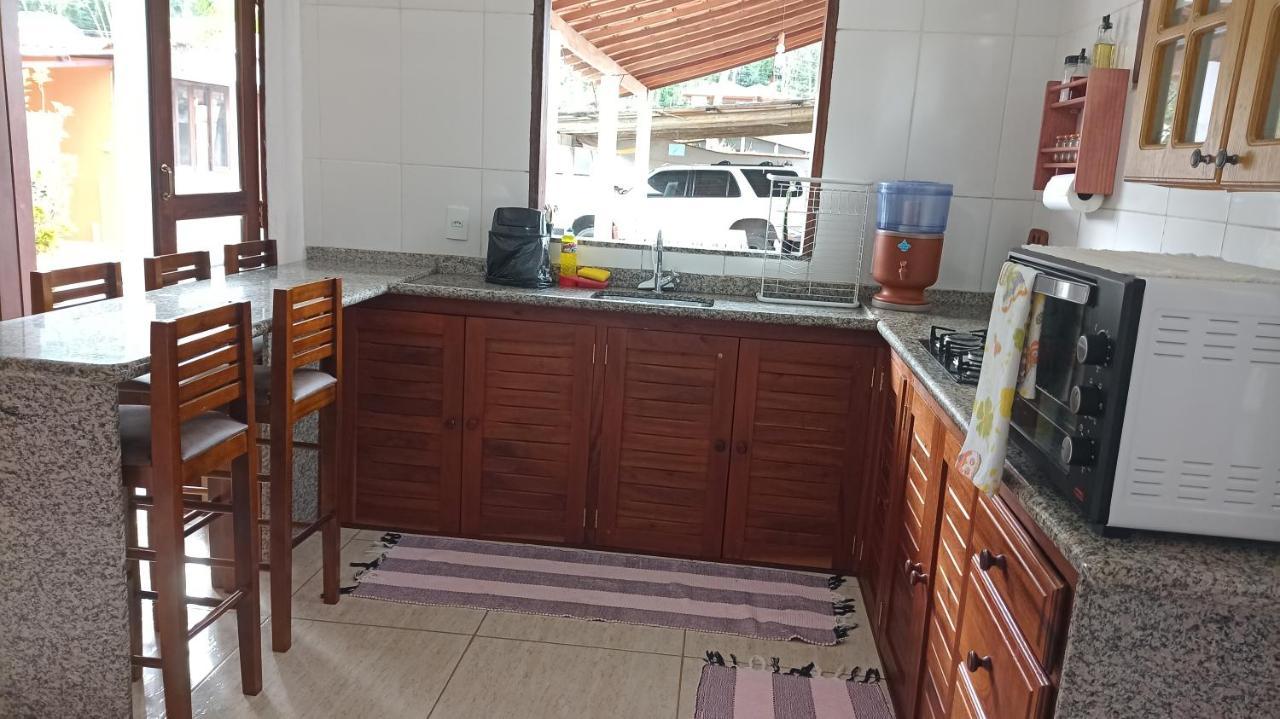 Casa Roxa Com Piscina Em Condominio Araquari Exterior foto
